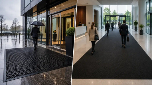 Tapis intérieur ou tapis extérieur : lequel choisir pour votre entreprise ?