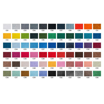 Nuancier des couleurs disponibles pour la personnalisation d'un tapis logo classique destiné aux entreprises, commerces et collectivités.