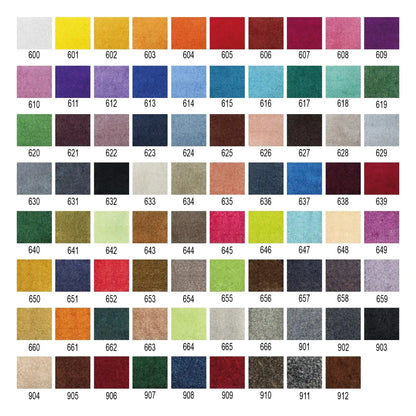 Nuancier des coloris disponibles pour la personnalisation d’un tapis logo grand format XXL avec impression sur mesure.